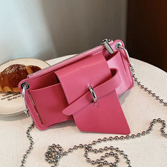 Western Style Mini Shoulder Bag with Chain Strap