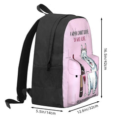 Westie And Wine Funny Dog 2 Backpacks Men's Backpacks Bags For Women