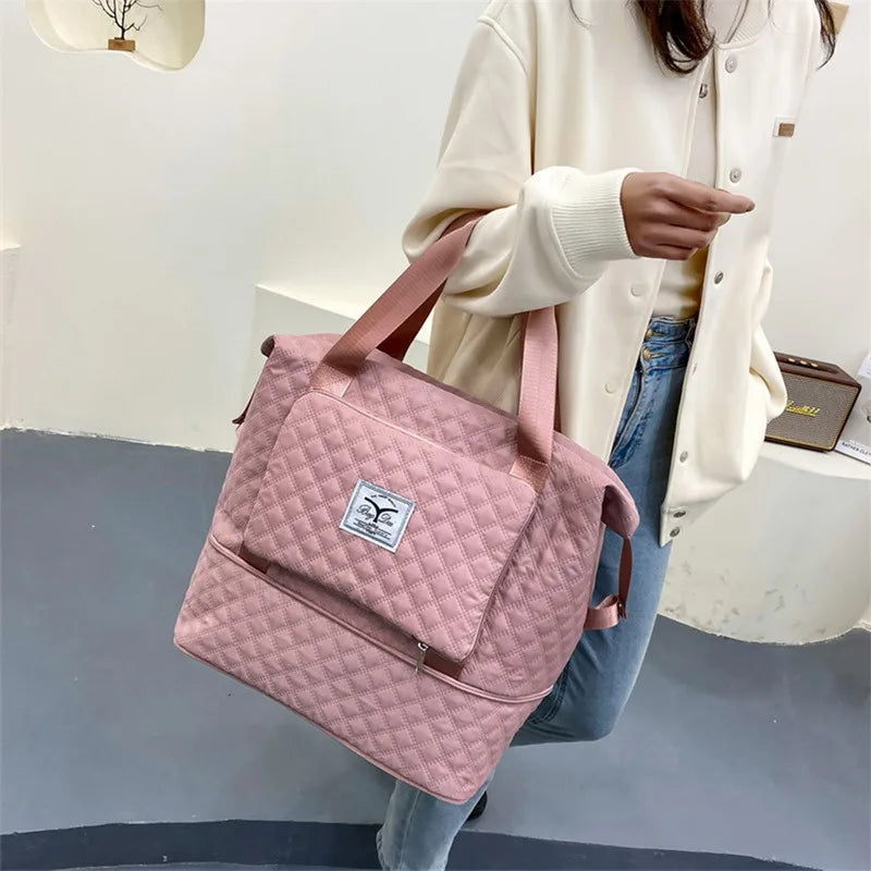 Sports Tote Shoulder Bag Wet Dry Separation Yoga Gym Bag