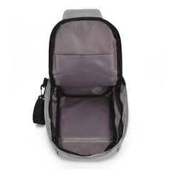 Weysfor Male Shoulder Bags USB Charging Crossbody Bags Men Anti Theft Chest Bag