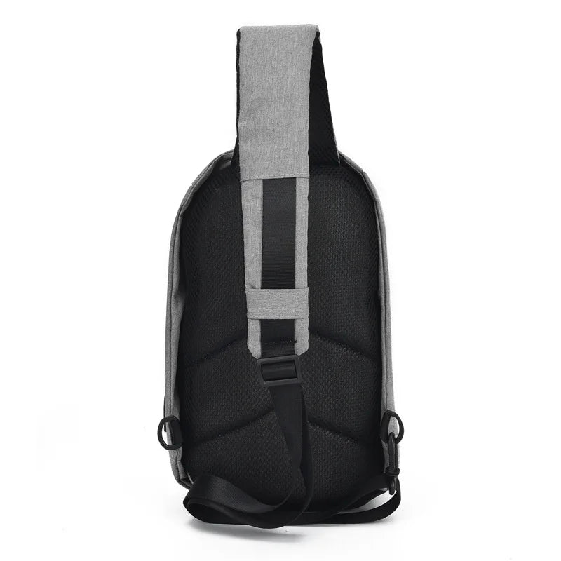 Weysfor Male Shoulder Bags USB Charging Crossbody Bags Men Anti Theft Chest Bag