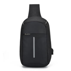 Weysfor Male Shoulder Bags USB Charging Crossbody Bags Men Anti Theft Chest Bag