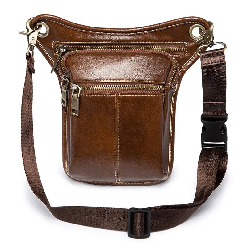 Weysfor Leather Waist Pack for Men