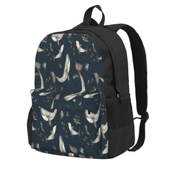 Whales Watercolor Backpack Men's Women's Kids Print School Bag