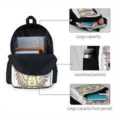 Recycled Wheel Of The Year Backpacks Men's & Women's Bags With Zipper
