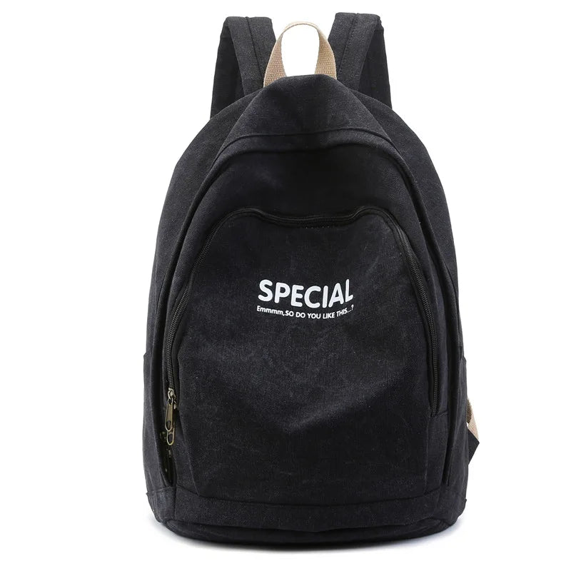 Nylon Women Backpack Anti-Theft Shoulder Bag School Bag Solid School Backapck