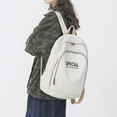 Nylon Women Backpack Anti-Theft Shoulder Bag School Bag Solid School Backapck