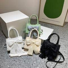 Bowknot Women's Portable Shoulder Bag Big Bow Ladies Underarm Bags