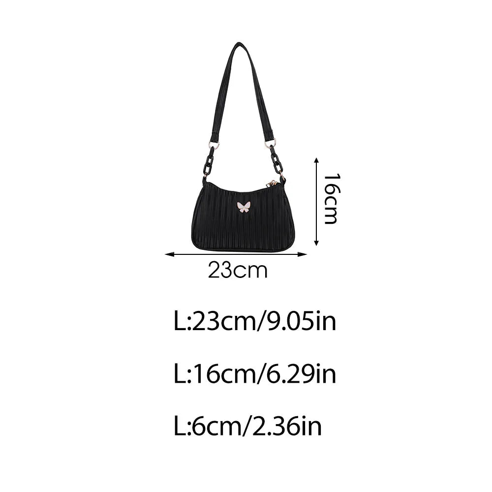 Butterfly Shoulder Side Bag Lady Summer Handbag Female Clutch Hobos Purse