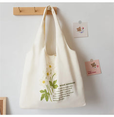 Canvas Vest Shopping Bags Eco Reusable Foldable Shoulder Bag
