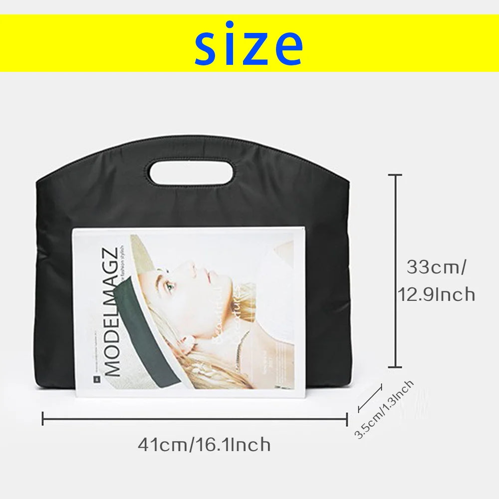 Letter Printed Briefcases Handheld Document Bag