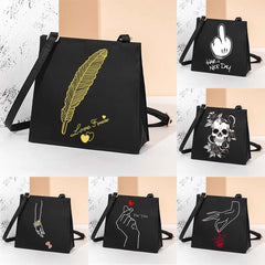 Small Square Bag Women Tote Shoulder Casual Messenger Portable Cosmetic Bag