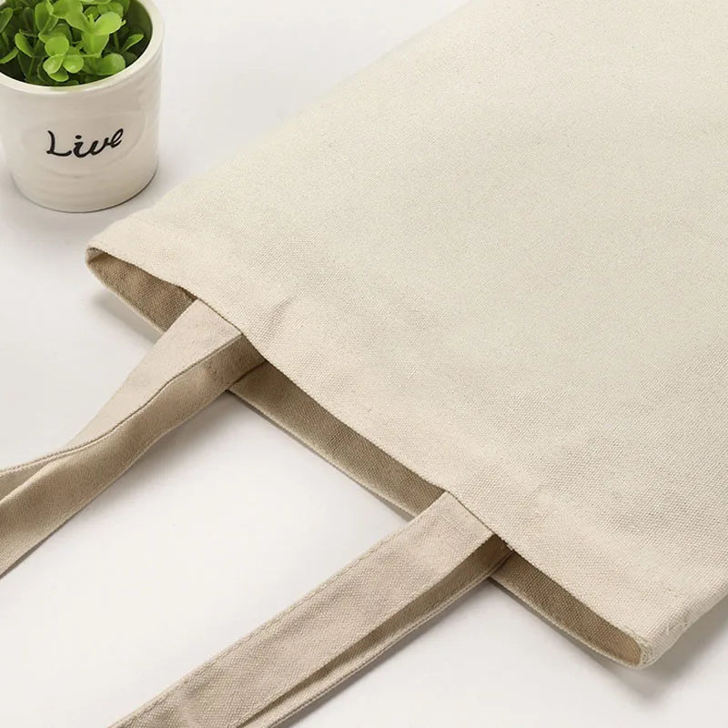 Women Cotton Shopping Bag Linen Handbag