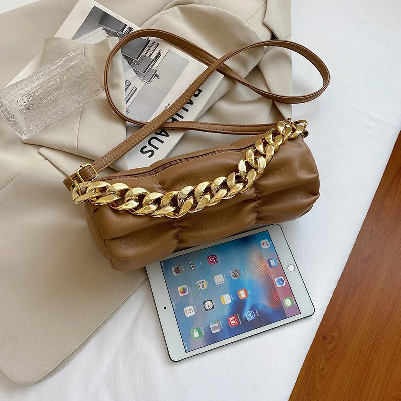 Women's Shoulder Bag Crossbody Chain Messenger Vintage Sac