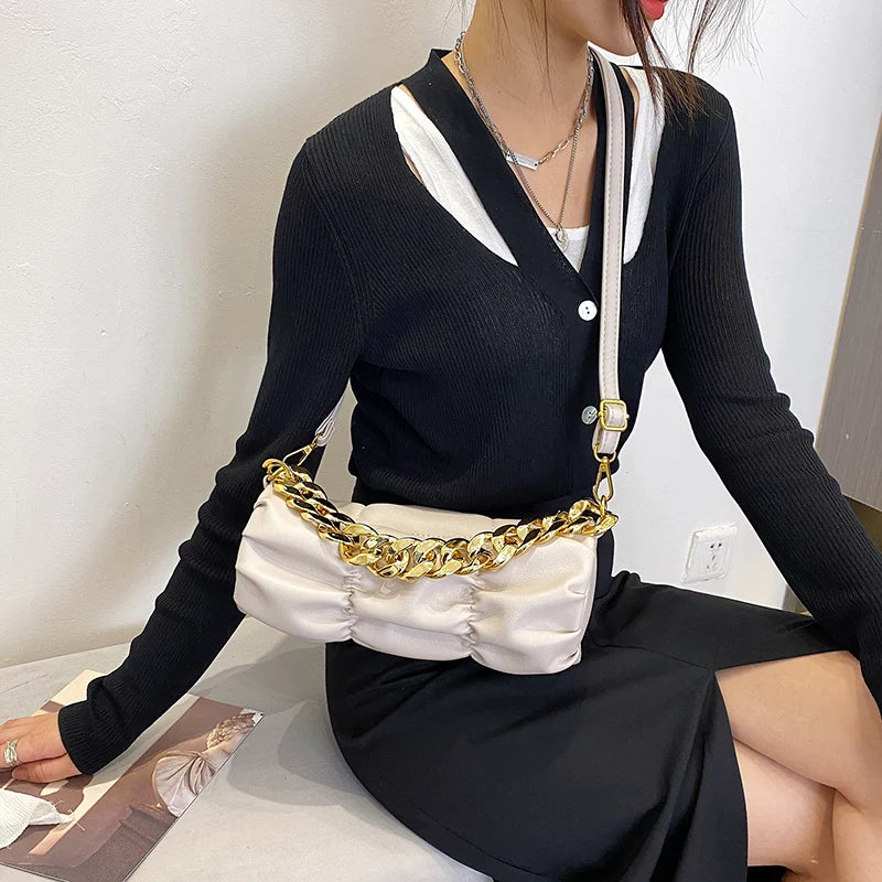 Women's Shoulder Bag Crossbody Chain Messenger Vintage Sac