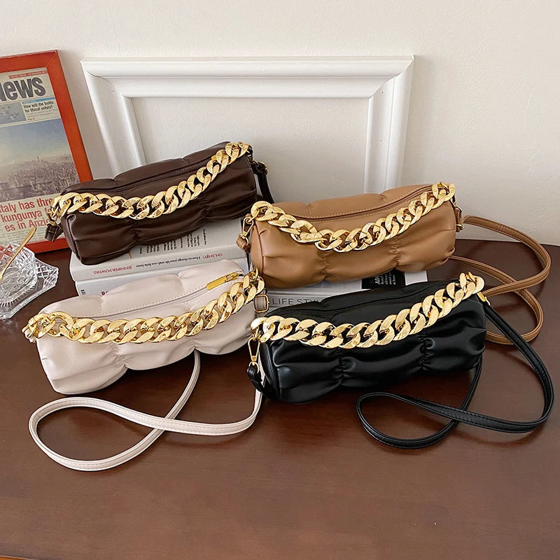 Women's Shoulder Bag Crossbody Chain Messenger Vintage Sac