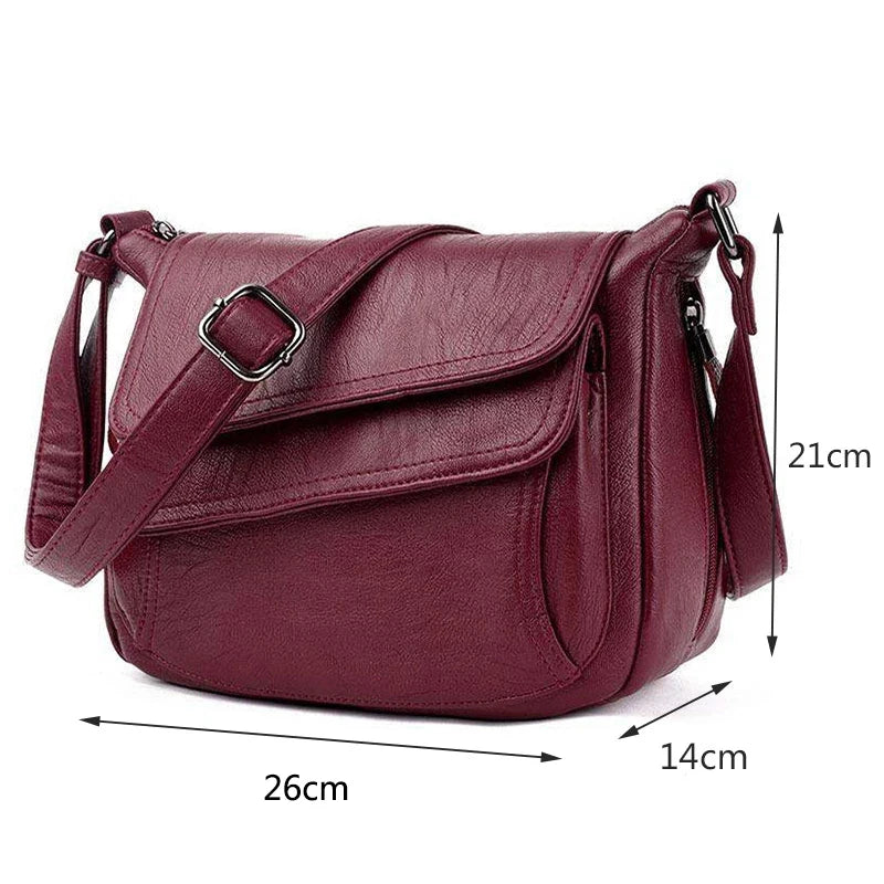 Soft PU Leather Handbags Shoulder Crossbody Bags for Women