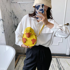 Yellow Duck Style Crossbody Bag for Women Shoulder Bag Purses and Handbag