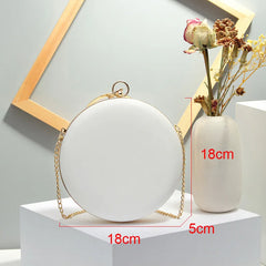 Mini Flower Round Evening Bag Women's Handbag Chain Shoulder Bags Party Purse