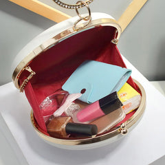 Mini Flower Round Evening Bag Women's Handbag Chain Shoulder Bags Party Purse