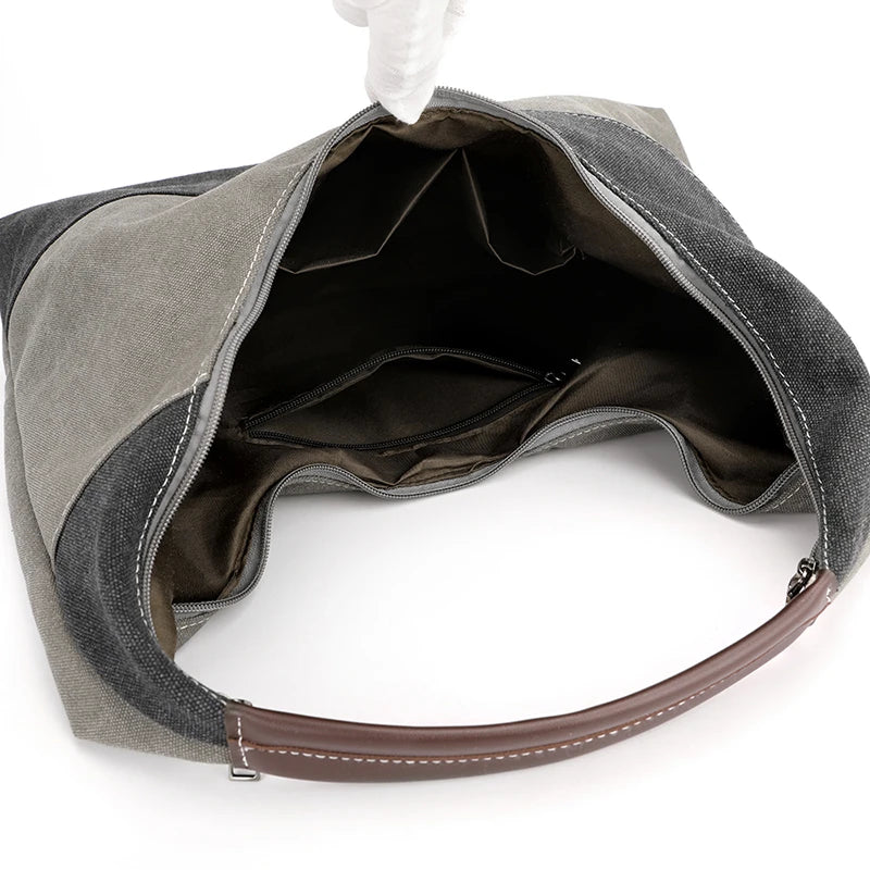 Canvas Lady Handbags Women Purse Single Shoulder Bags