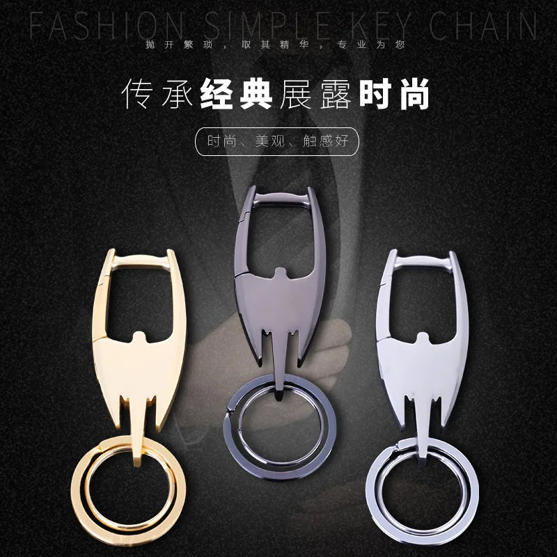 Double Ring Key Holders Metallic Key Wallets