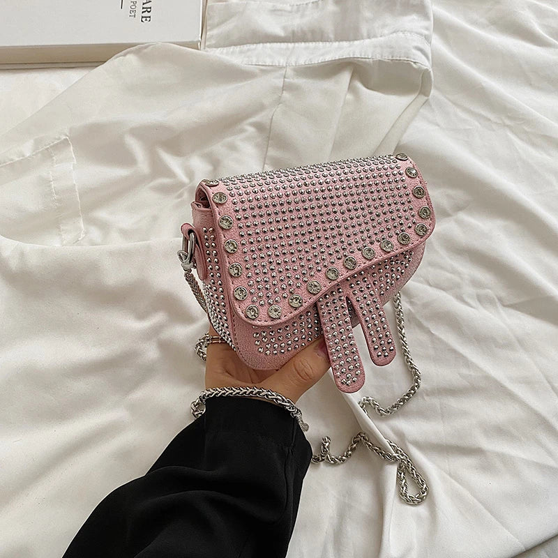Mini Women Handbags Purses And Handbags Crossbody Chain Bag Diamond
