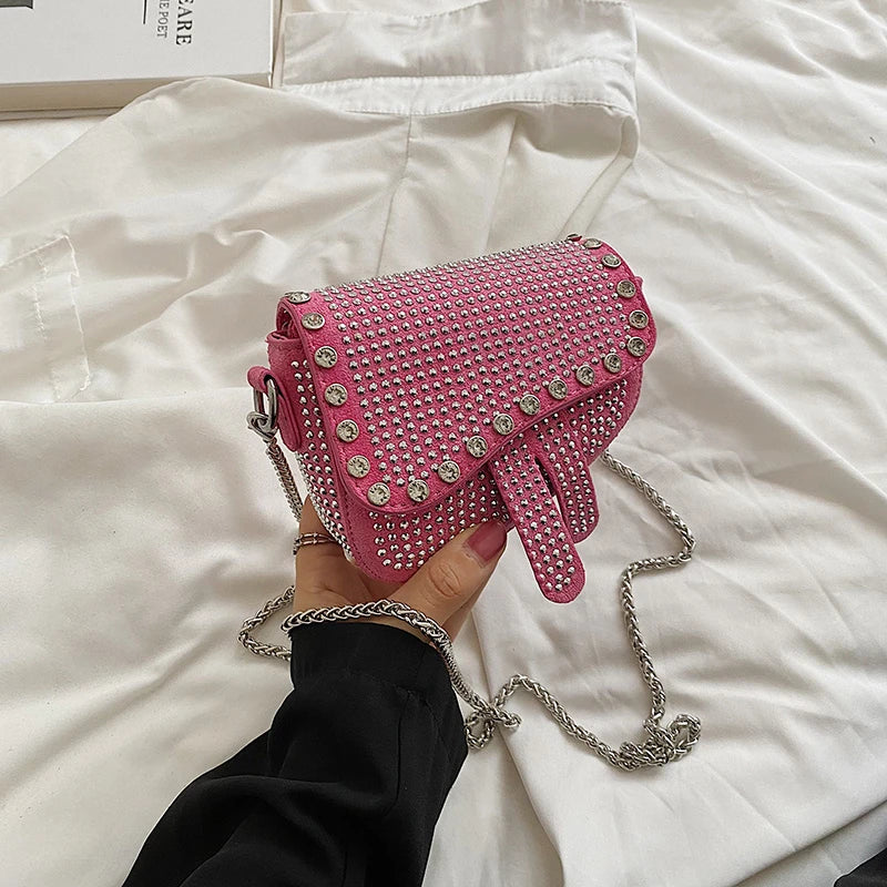 Mini Women Handbags Purses And Handbags Crossbody Chain Bag Diamond