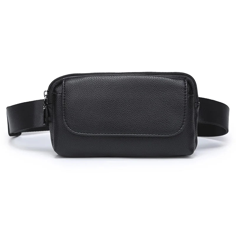 Women Waist Bag Ladies PU Leather Belt Travel Waist Packs Pouch Phone Bag