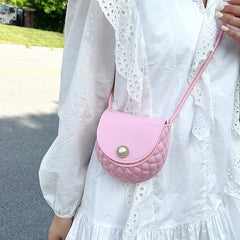 Mini Pearl Bag PVC Crossbody Small Purse Women Handbag