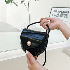 Mini Pearl Bag PVC Crossbody Small Purse Women Handbag