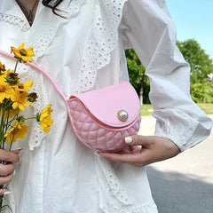 Mini Pearl Bag PVC Crossbody Small Purse Women Handbag