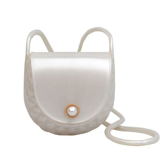 Mini Pearl Bag PVC Crossbody Small Purse Women Handbag