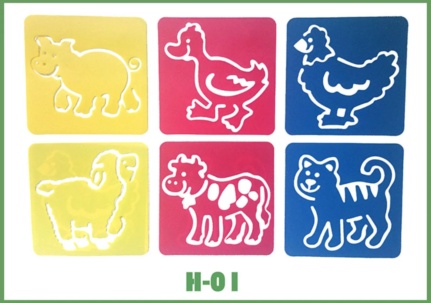 Kids Painting Templates, PP Hollow Drawing Board