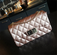 Matte Jelly Shoulder Bag for Ladies PVC Ringer Jelly Shoulder Bag