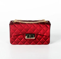 Matte Jelly Shoulder Bag for Ladies PVC Ringer Jelly Shoulder Bag