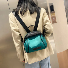 Small Nylon Backpack Purse High School Bag Travel Bag