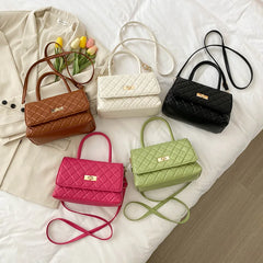 Women's Tote Bag Shoulder Flap Handbag PU Leather Purse