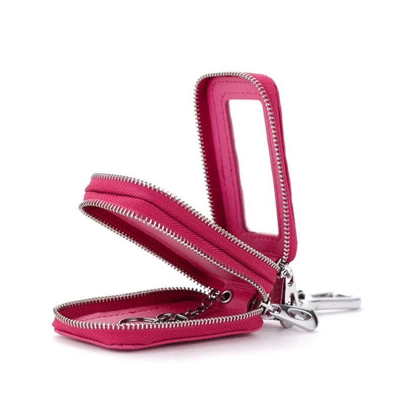 Women High Key Wallets Leather Waist Safety Hardwear