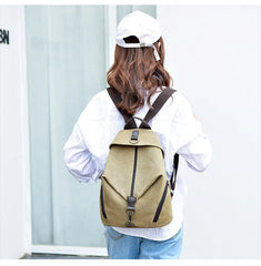 Casual Nylon Backpack Teen Girl Student School Bags Female