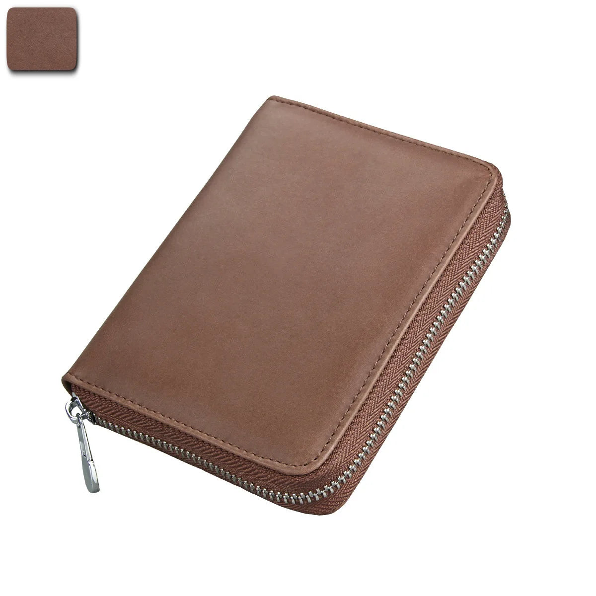 Stylish Leather Bag with Pockets and Shoulder Strap