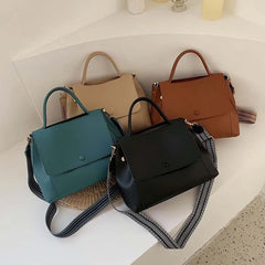 Wide Shoulder Strap Winter Shoulder Women Versatile Cross-body Handbag