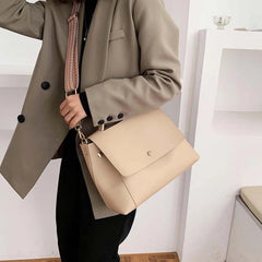 Wide Shoulder Strap Winter Shoulder Women Versatile Cross-body Handbag