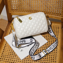Wide Strap Shoulder Bags Ladies PU Leather Crossbody Bag for Women