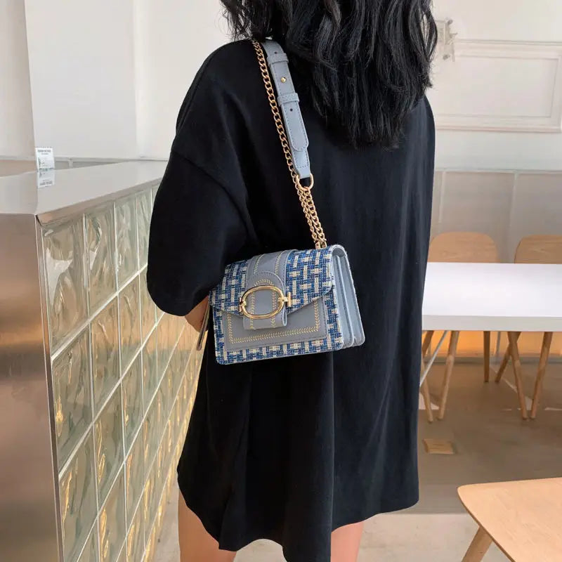 Women's Wide Strap Shoulder Bag Lady Handbag and Purse