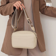 Wide Strap Women Crossbody Bags Solid Classic Ladies Handbags