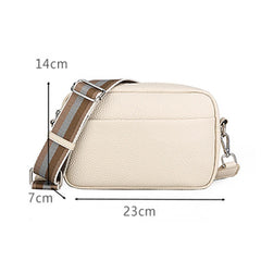 Wide Strap Women Crossbody Bags Solid Classic Ladies Handbags
