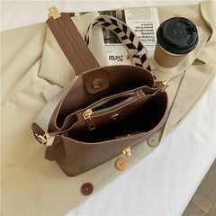 Large Capacity Bucket Bag Shoulder Bag Diagonal Bag