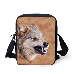 Wild Animal Printing Shoulder Bag for Girls