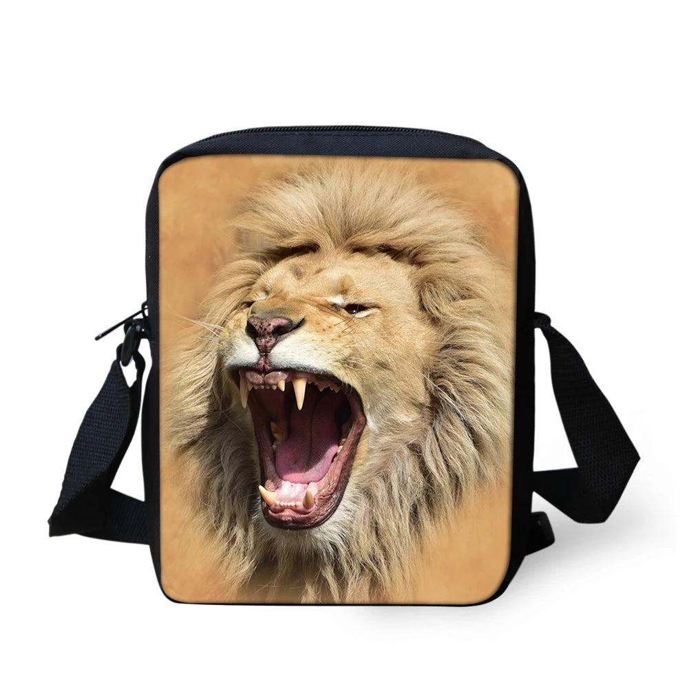 Wild Animal Printing Shoulder Bag for Girls